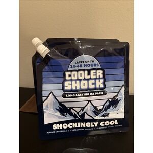 Cooler Shock Reusable Ice Packs for‎ Cooler Long Lasting Cold Freezer Packs 2 pc